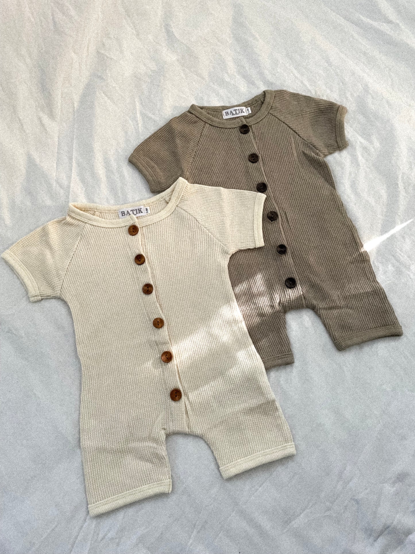 Zakai Waffle Romper